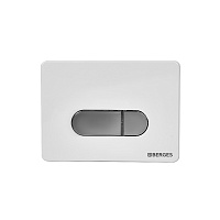 Berges Novum Инсталляция для унитаза панель смыва, цвет белый D7 040237