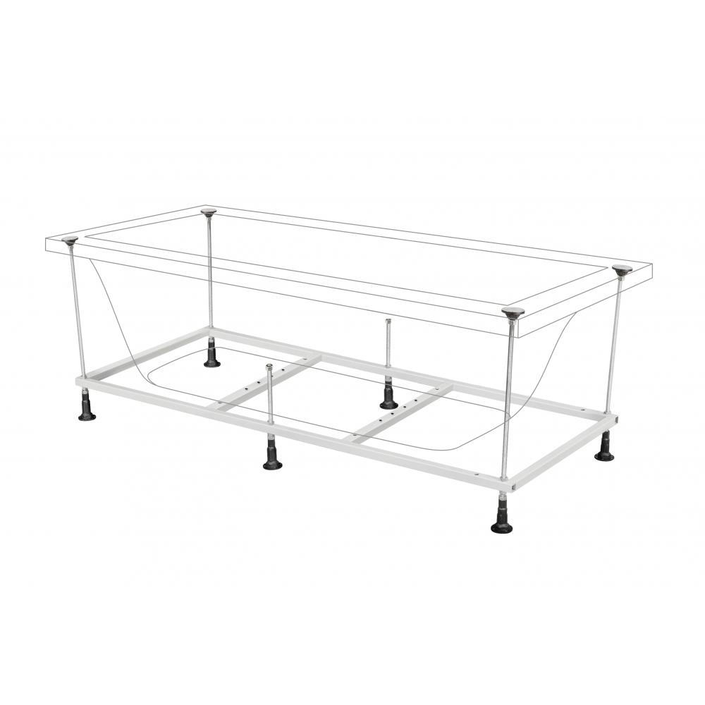 Berges Feya Ванна акриловая c каркасом 150х70х40h, цвет белый 050013