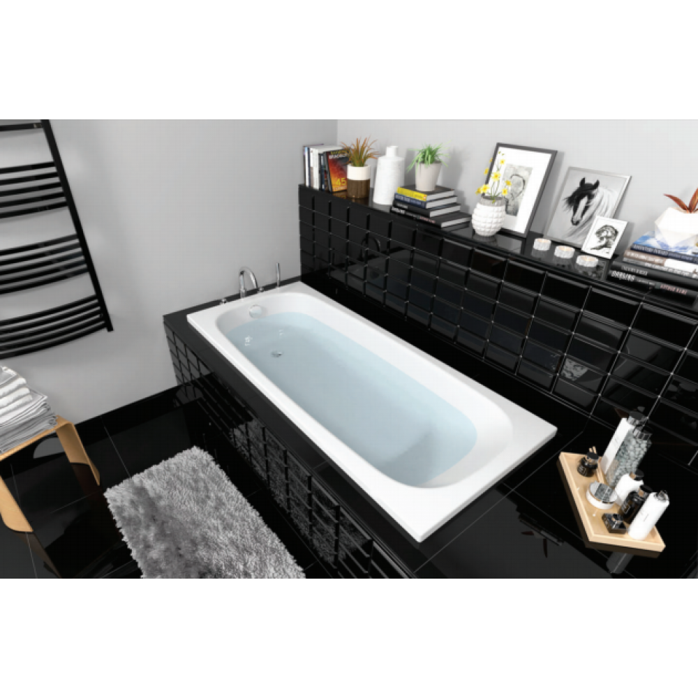 Berges Nelu Ванна акриловая с каркасом 180х80х39h, цвет белый 050024