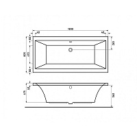 Berges Tari Ванна акриловая 180х80х46h, цвет белый 050029
