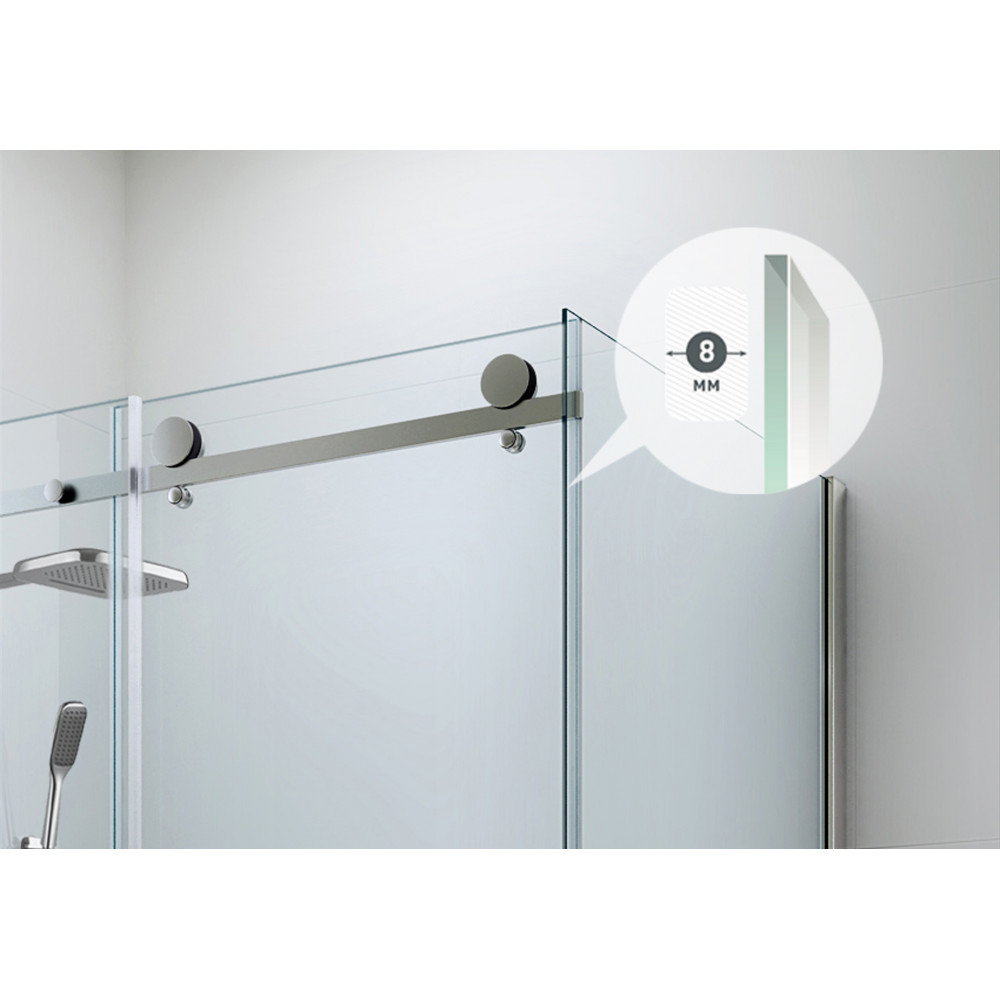 Berges Gelios Душевой уголок 120х195h, цвет хром сильвер 061001