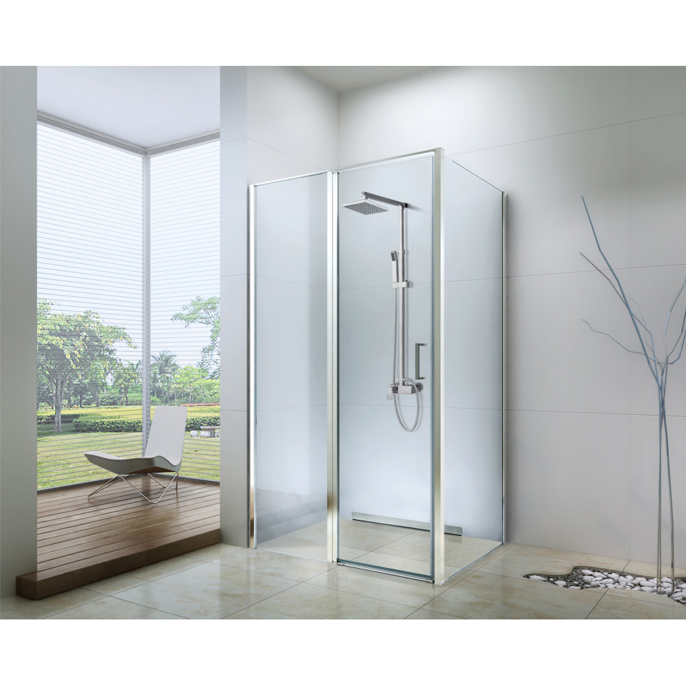 Berges Urban Душевой уголок 90х195h, цвет хром сильвер 061011