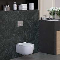 Berges Ego Унитаз подвесной Rimless 49х32,5h, цвет: белый 082111