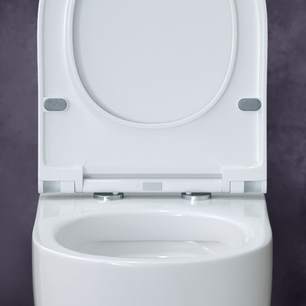 Berges Ego Xl Подвесной унитаз 54х33h, с сиденьем, цвет: белый 082118