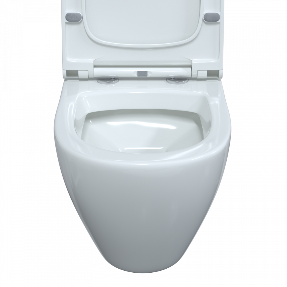 Berges Okus Подвесной унитаз 48х33,5h, с сиденьем, цвет: белый 082127