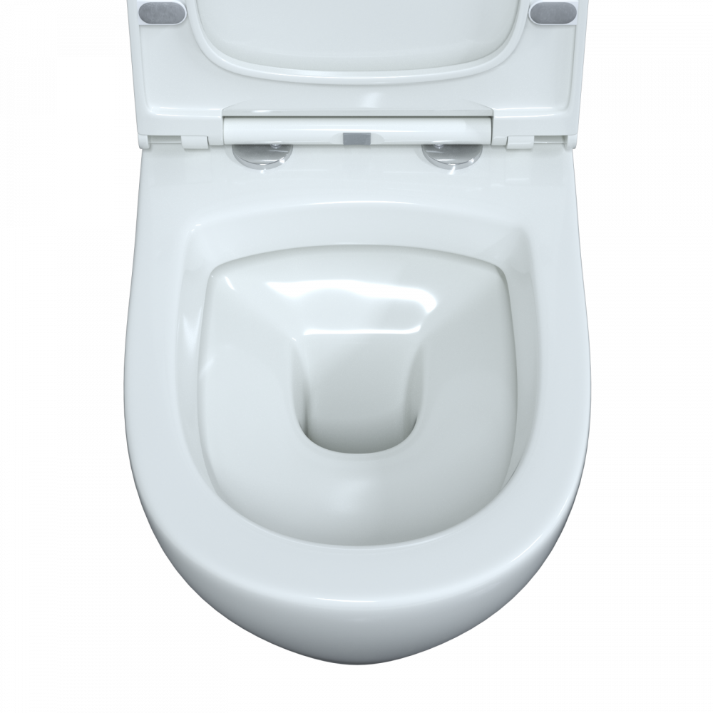 Berges Okus Подвесной унитаз 48х33,5h, с сиденьем, цвет: белый 082127