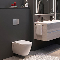 Berges Mascon Подвесной унитаз Rimless 57х37h, цвет белый 082128