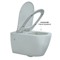 Berges Mascon Подвесной унитаз Rimless 57х37h, цвет белый 082128