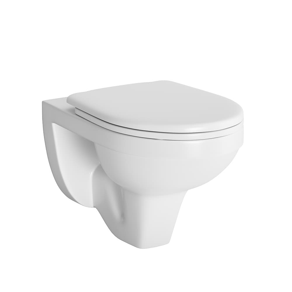 Berges Gamma Подвесной унитаз 52х34h, с сиденьем, цвет: белый 081105