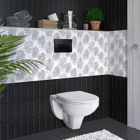 Berges Gamma Подвесной унитаз 52х34h, с сиденьем, цвет: белый 081105