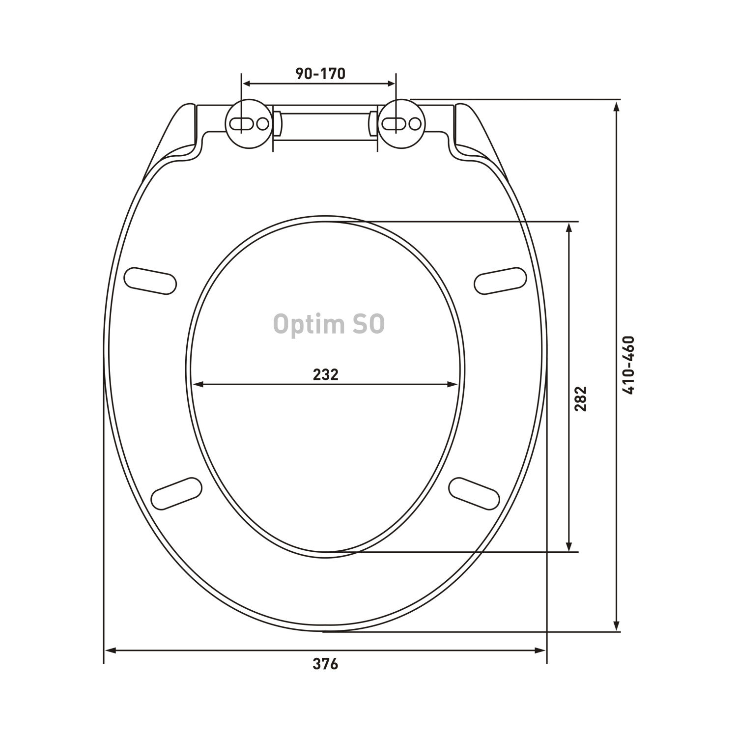 Berges Optim SO Крышка-сиденье с микролифтом 45х5h, цвет белый 011303