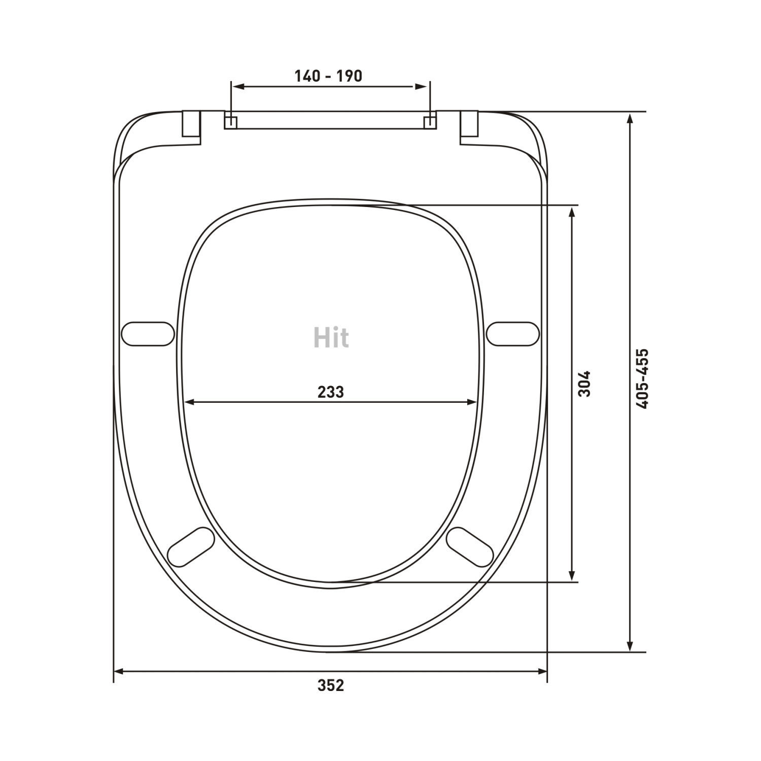 Berges Hit A Крышка-сиденье 44х5h, цвет белый 010401