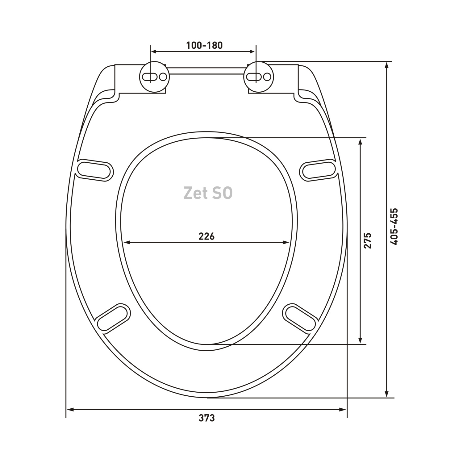 Berges Zet SO Крышка-сиденье с микролифтом 44х4h, цвет белый 010503