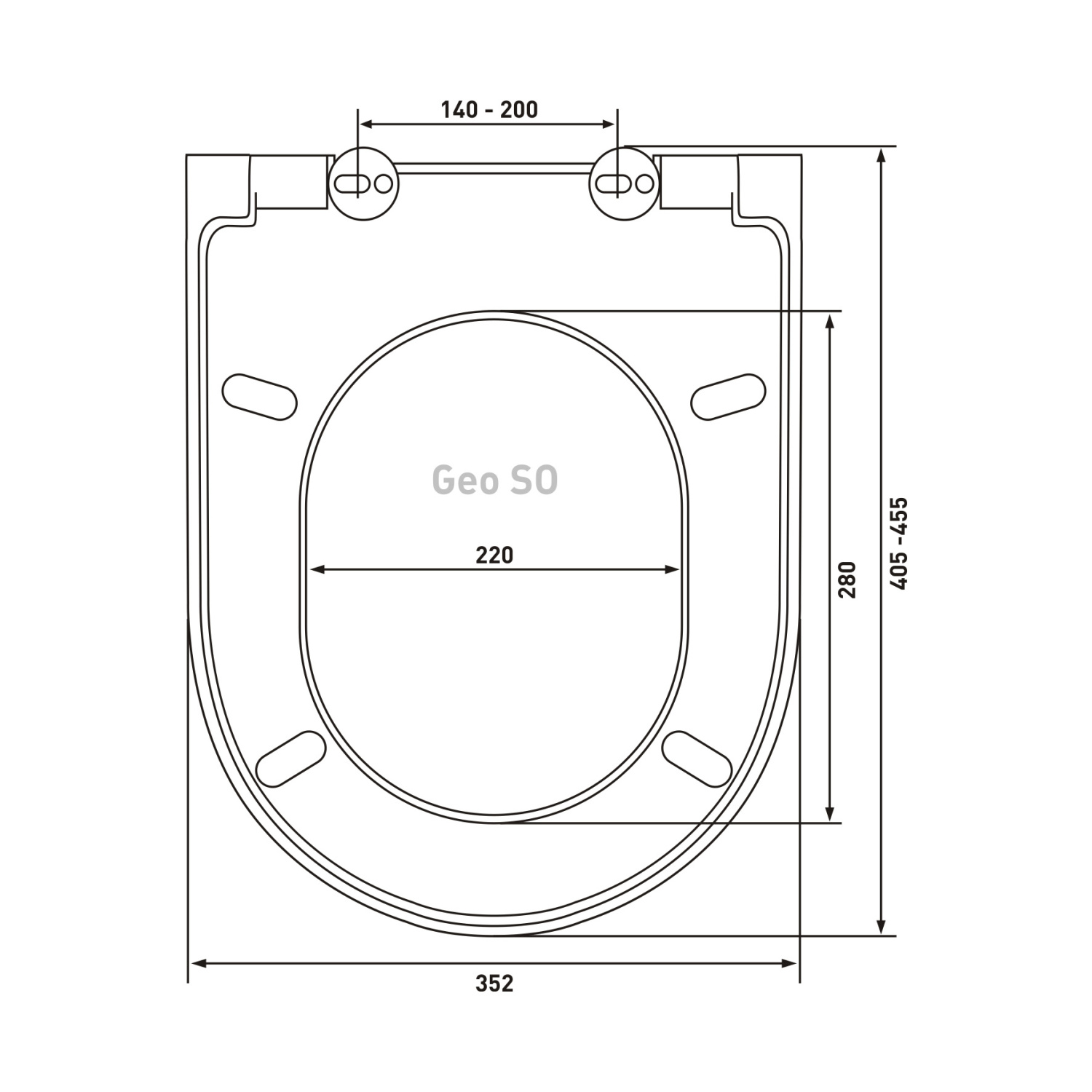 Berges Geo SO Крышка-сиденье с микролифтом 44х5h, цвет белый 015103
