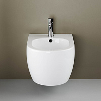 Ceramicanova Play Биде подвесное 37х49 см, c переливом, цвет: белый глянцевый CN3002