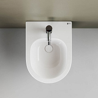 Ceramicanova Play Биде подвесное 37х49 см, c переливом, цвет: белый глянцевый CN3002