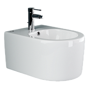 Ceramicanova Moments Биде подвесное 37х49 см, c переливом, цвет: белый глянцевый CN3004