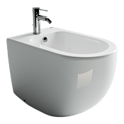 Ceramicanova Metropol Биде напольное 36х57 см, c переливом, цвет: белый глянцевый CN4005