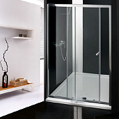 Cezares Anima Душевая дверь в нишу, 128хh195 см, цвет: хром глянцевый ANIMA-W-BF-1-130-P-Cr