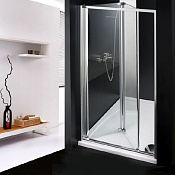 Cezares Anima Душевая дверь складная 92,2x195h см, стекло рифленное 6 мм, цвет: хром ANIMA-W-BS-90-P-Cr