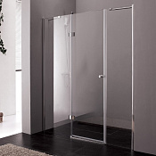 Cezares Verona Душевая дверь распашная 175x195h см, стекло прозрачное 6 мм, цвет: хром VERONA-W-B-13-80+60/40-C-Cr