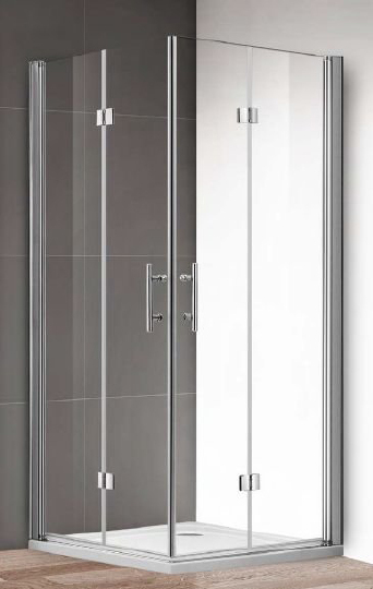 Cezares Eco Душевая дверь складная 80,5x195h см, стекло прозрачное 6 мм, цвет: хром ECO-O-BS-12-80-C-Cr