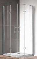Cezares Eco Душевая дверь складная 80,5x195h см, стекло прозрачное 6 мм, цвет: хром ECO-O-BS-12-80-C-Cr