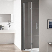 Cezares Eco Душевая дверь складная 90,5x195h см, стекло прозрачное 6 мм, цвет: хром ECO-O-BS-12-90-C-Cr