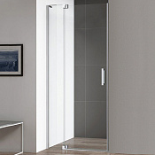 Cezares Slider Душевая дверь распашная 100-110x195h см, стекло прозрачное 8 мм, цвет: хром SLIDER-B-1-100/110-C-Cr