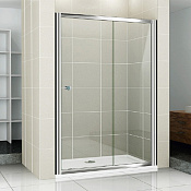 Cezares Pratico Душевая дверь раздвижная 156,5x185h см, стекло прозрачное 5 мм, цвет: хром PRATICO-BF-1-155-C-Cr