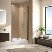 Cezares Eco Душевая дверь распашная 90,5x190h см, стекло прозрачное 6 мм, цвет: хром ECO-O-B-1-90-C-Cr