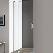 Cezares Slider Душевая дверь распашная 80-90x195h см, стекло прозрачное 8 мм, цвет: хром SLIDER-B-1-80/90-C-Cr