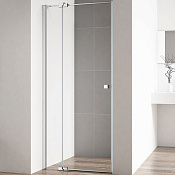 Cezares Valvola Душевая дверь распашная 91,5x195h см, стекло прозрачное 8 мм, цвет: хром VALVOLA-B-1-90-C-Cr