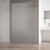 Cezares Liberta Душевая перегородка 115x195h см, прозрачное стекло 8 мм, цвет: хром LIBERTA-L-2-115-C-Cr