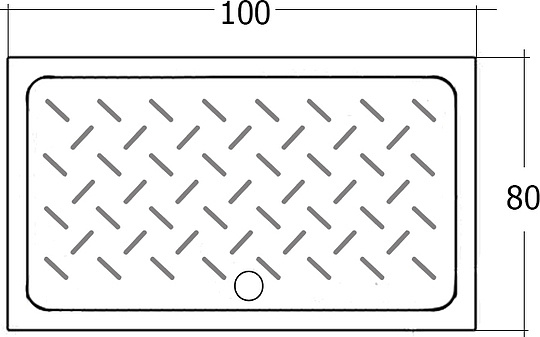 Поддон для душа RGW Ceramics CR-108 80х100х6 19170380-01
