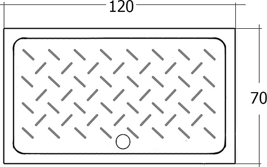 Поддон для душа RGW Ceramics CR-127 70х120х6 19170372-01