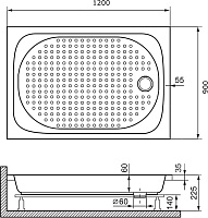 Поддон для душа RGW Acrylic Lux/TN 120x90 16180292-21