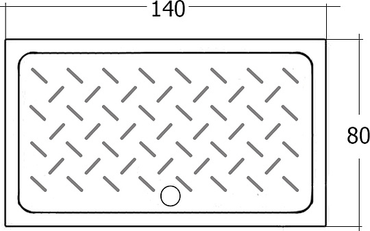 Поддон для душа RGW Ceramics CR-148 80х140х10 19170384-01