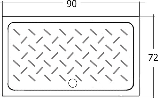 Поддон для душа RGW Ceramics CR-097 72х90х6 19170379-01