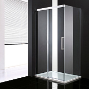 Cezares Premier-Soft Душевой уголок 122x80x200h см, стекло прозрачное 8 мм, цвет: хром PREMIER-SOFT-W-AH-1-120/80-C-Cr-IV