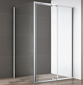 Cezares Variante Душевой уголок 120-130x100x195h см, стекло прозрачное 6 мм, цвет: хром VARIANTE-AH-1-120/130-100-C-Cr