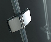 Cezares Verona Душевой уголок левый 100x80x195h см, стекло рифленное 6 мм, цвет: хром VERONA-W-AH-1-100/80-P-Cr-L