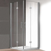 Cezares Eco Душевой уголок 91x90x195h см, стекло прозрачное 6 мм, цвет: хром ECO-O-AS-2-90-C-Cr