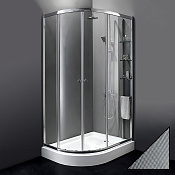 Cezares Anima Душевой уголок правый 120x100x200h см, стекло рифленное 6 мм, цвет: хром ANIMA-W-RH-2-120/100-P-Cr-R
