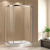 Cezares Eco Душевой уголок 120x90x190h см, стекло прозрачное 6 мм, цвет: хром ECO-O-RH-2-120/90-C-Cr