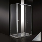 Cezares Anima Душевой уголок 120x90x200h см, стекло рифленное 6 мм, цвет: хром ANIMA-W-AH-1-120/90-P-Cr