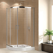 Cezares Eco Душевой уголок 90x90x190h см, стекло прозрачное 6 мм, цвет: хром ECO-O-R-2-90-C-Cr