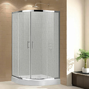 Cezares Eco Душевой уголок 90x90x190h см, стекло рифленное 6 мм, цвет: хром ECO-O-R-2-90-P-Cr