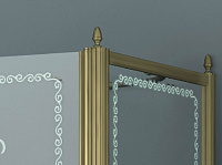 Душевой уголок Cezares Retro A P1 90 CP Br L RETRO-A-P-1-90-CP-Br-L