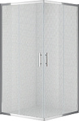 Cezares Eco Душевой уголок 90x90x190h см, стекло рифленное 6 мм, цвет: хром ECO-O-A-2-90-P-Cr